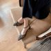 Whoever Wears Them Looks Good~Unique And Sophisticated! French Retro Pointed-toe Hollow-out Block-heeled Closed-toe_vogvips.com