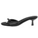 2025 New Letter Small Fragrance Rhinestone Bowknot Sandals For Women Satin Kitten Heel Slippers One-Word High Heels_vogvips.com