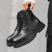 American High-top Tooling Boots Men's Martin Boots High Street Thick-soled Heightening Retro Short Boots_vogvips.com