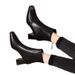 Square Toe British Martin Boots For Women, Versati Autumn And Winter High Ank Boots, Chunky Heel 2024 New French_vogvips.com