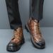 New Leather Spring Men's Shoes High-top Men's Heightening Tooling Martin Boots_vogvips.com