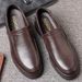 European Warm Series Business Formal 2025 New British Style Comfortable Soft Sole Casual Genuine Leather Men's Fleece Lined Cotton Shoes_vogvips.com