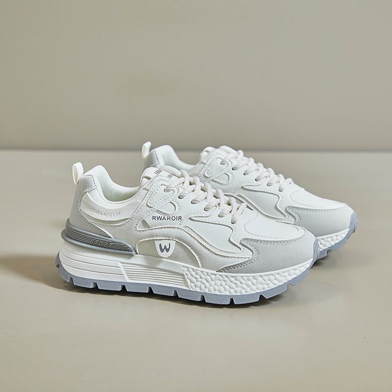 Ins Korean Style New Dad For Women 2025 Spring Student Sports Running Shoes Casual Thick Sole Height Increasing AD8802_vogvips.com
