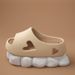 2025 Fashion Women's Slippers Sandals Beach Slides Solid Color Non-slip Thick Shower Shoes For Summer Home Outside_vogvips.com