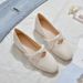 Mary Jane Women's Shoes 2026 Spring New Style, Versatile With Skirts, French Chunky Heel Single Shoes, Soft Sole,_vogvips.com