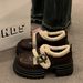 thick-soled Cotton Loafers Women's Velvet Round Head Height-increasing Muffin Small Leather Shoes_vogvips.com