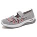 Women's Wide Fit Knit Sneakers - Breathable Mesh Lightweight Slip-On Walking Shoes With Soft Sole For All-Day Comfort_vogvips.com