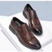 Euro Step 2025 Genuine New Men's Brogue Carved Leather Formal British Business Wedding Bridal Studio Shoes_vogvips.com