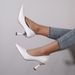 Women's High-heeled Shoes 2026 Spring New Style Pointed Toe Large Size Slip-on Black Stiletto Heel With A Sophisticated_vogvips.com