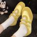 Women's With Soft Soles That Are Not Tiring The Feet. Small Single Shoes. 2025 New French Style Exquisite Silk Bean_vogvips.com
