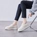 Platform Women Thick Sole 2025 New Spring Autumn British Style Brogue Versatile Genuine Leather Casual Shoes_vogvips.com