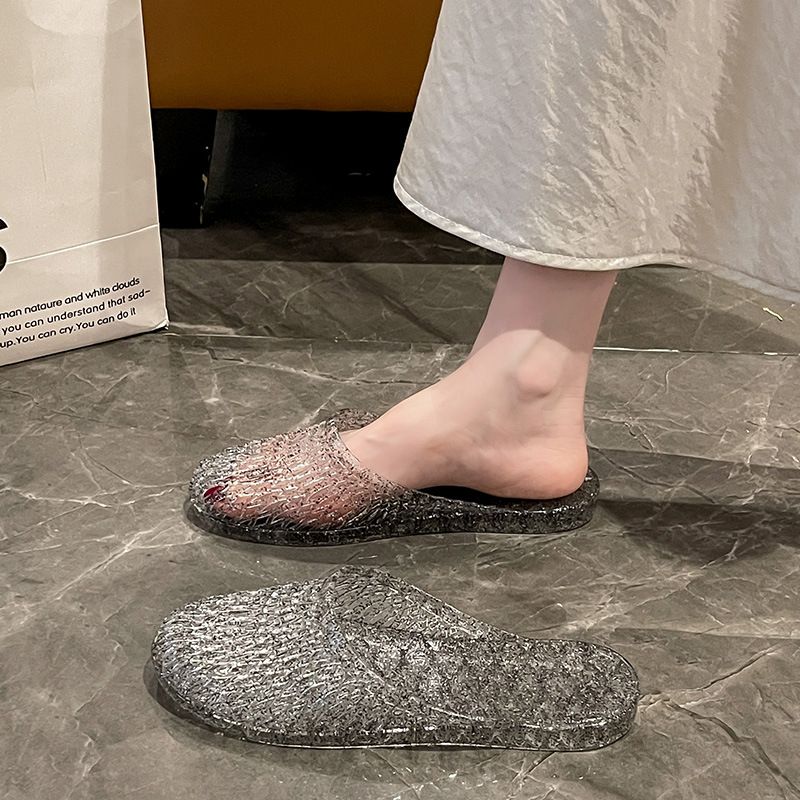 Home Indoor Summer Household Crystal For Women And Men Bathroom Shower Jelly Odor-Resistant Non-Slip Slippers_vogvips.com