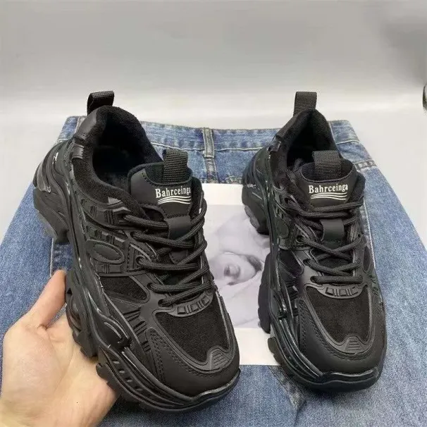 Dad For Women Spring New Ins Trend Genuine Leather White Shoes Women's Sports Casual Sneakers_vogvips.com