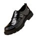 2025 Autumn Winter New Trend Soft Black Thick Sole Breathable Veratile Caual Men' Leather Britih Style Buine_vogvips.com
