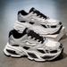 Autumn New Breathable Men's Sports Trendy Versatile Thick-Soled Height-Increasing Casual Running Dad Shoes_vogvips.com