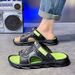 summer, In One Style, Suitable For Both Men And Women. Large Size Fashionable Men's Outdoor Cool Slippers Slippers_vogvips.com