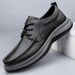 Casual Leather Shoes Men's Large Size Leather Round Head Lace-up Soft Sole Soft Surface Work Men's Shoes_vogvips.com