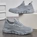 Plus Size 2025 Spring New Men's Breathable Mesh Lightweight Soft Sole Sneakers Running Casual Shoes_vogvips.com
