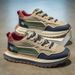 Men's Shoes Casual Sneakers Trendy Dad Shoes With Thick Sole For Comfort And Style, Breathable Round-Toe Low-Top Shoes For Everyday Wear_vogvips.com