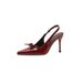High Heels 2025 Summer New Sexy Pointed Burgundy Bowknot Closed Toe Stiletto French Style Sandals For Women_vogvips.com