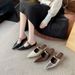 Inner Height-increasing Slope Heel Pointed Slippers Women's Outer Wear 2026 New Spring And Summer Beautiful Single Shoes_vogvips.com