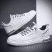 Spring And Autumn 2025 New Casual Leather Men's Flat Youth Versatile Winter Sports White Shoes_vogvips.com
