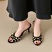 New Foreign Trade Style Women's Studded Open-toe Sandals With Thin Heels For Summer, Sexy And Elegant High-heeled_vogvips.com