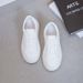 85058 Small Size Thick Sole Height Increase 6cm White For Women 2026 Spring New Genuine Leather Versatile Casual_vogvips.com