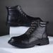 Martin Boots Shoes Men's Big Head Derby Shoes Style Platform Knight Boots Shoes Men_vogvips.com