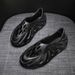 Men's Spring And Autumn Eva One-Piece Casual Simple Hollow Breathable Thick-Soled Flat Slip-On Volcano Sole Stylish Sandals Beach Slippers_vogvips.com