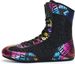Boxing Shoes For Women, High Traction Boxing Training Shoes Breathable Lace Up Boxer Shoes Lightweight Kickboxing Footwear_vogvips.com