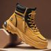 European Warm Series Martin British Style Short Mid-Cut Men's Work Boots Autumn Winter High-Top Trendy Shoes_vogvips.com