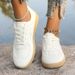 Foreign Trade 2025 Spring New Trendy Versatile Niche Casual Sneakers For Girls, Women's White Student Shoes_vogvips.com