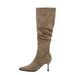 High Fleece-Lined Pointed Toe Slouch For Women, Thin Heel Over-the-Knee Boots, Autumn Winter Long Boots Style_vogvips.com