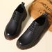 Men's Martin Boots Low Chunky Sole Leather Casual Shoes Retro Fashion Boots_vogvips.com