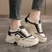 H6579 New 2025 Color-Block Dad Thick-Soled Sports Leather Height-Increasing Shoes For Women Students Fashion Korean_vogvips.com