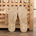 2025 New Flip Flops Women Slippers Ladies Shoes Indoor Outdoor Female Flip-flop Beach Flat Slides Fashion Summer Straw Sandals_vogvips.com