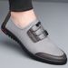 Euro Step Summer Men's Breathable Mesh Sneakers Soft Sole Thin Casual Slip-On Black Work Shoes For Men_vogvips.com