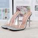 MS Women's Sexy High Heel Sandals - Open Toe Party Shoes With Comfortable Rubber Sole, Available In Black/Silver/Gold (Sizes 36-42)_vogvips.com