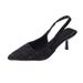 French Style Small Fragrance High Peep Sandals For Women 2023 New Summer Thin Heel Pointed Toe Slip-On Single Shoes_vogvips.com