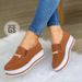 Women's Shoes Autumn New Large Size Women's Sports Shoes Women's Flat Thick Bottom Casual Shoes_vogvips.com