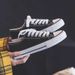 Low-Top Casual Canvas Women's New Fashion Retro Hong Kong Style Slip-On Shoes Breathable Cotton Lined Rubber Outsole_vogvips.com