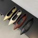 Versatile Single Shoe Women's For The Spring And Autumn Of 2025, New Suede Round Toe Shallow Mouth Comfortable One Foot_vogvips.com