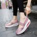 New Popular Oversized Women's Casual Handmade Woven Thick Soles, Breathable Single Shoe Covers, Lazy Shoes, Travel Shoes 82F_vogvips.com