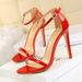 MTX 126-10 Fashion Super Heel Patent Leather Open Toe Strap Sandals Summer Sexy Nightclub Women's High Heels_vogvips.com