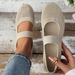 plus Size round Toe Flat Casual Women's Shoes Flyknit Hollowed out Spring Summer Fashionable Hollow Flyknit Flat Footwear_vogvips.com