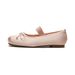 Round Head Single Shoes Women's Flat Bow Word With Cute Fairy Style Ballet Shoes Soft Sole_vogvips.com