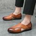 2025 Summer Breathable British Woven Leather Sandals For Men, Sizes 38-47, Large Size Hollow Slip-On Driving Shoes_vogvips.com