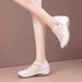 Baotou Sandals Women's Fashion Hollow Comfortable Breathable Leather Cool Slippers Soft Sole Mother Shoes Wedge Heel Women's Shoes_vogvips.com