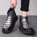 Men's Winter Snow Boots With Fleece Lining - Thick Sole Slip-On Casual Shoes For Teens & Adults - Waterproof High-Top Warm Boots_vogvips.com